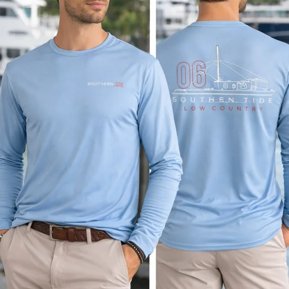 Southern Tide Men's Long Sleeve Performance Shirt Bundle-Set Of 3- NWOT Coastal - Picture 3 of 9